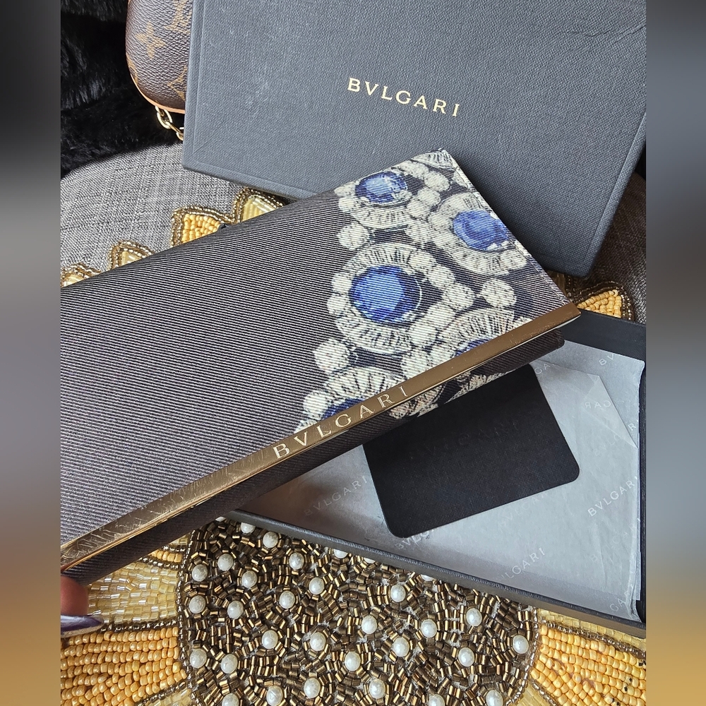 Bvlgari Black Envelope Type Wallet